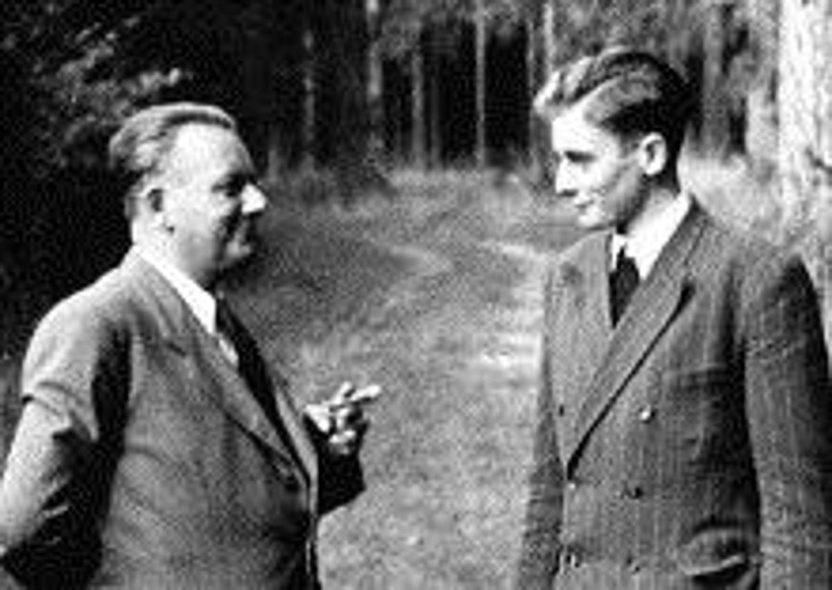 Adolf Würth and his son Reinhold Würth